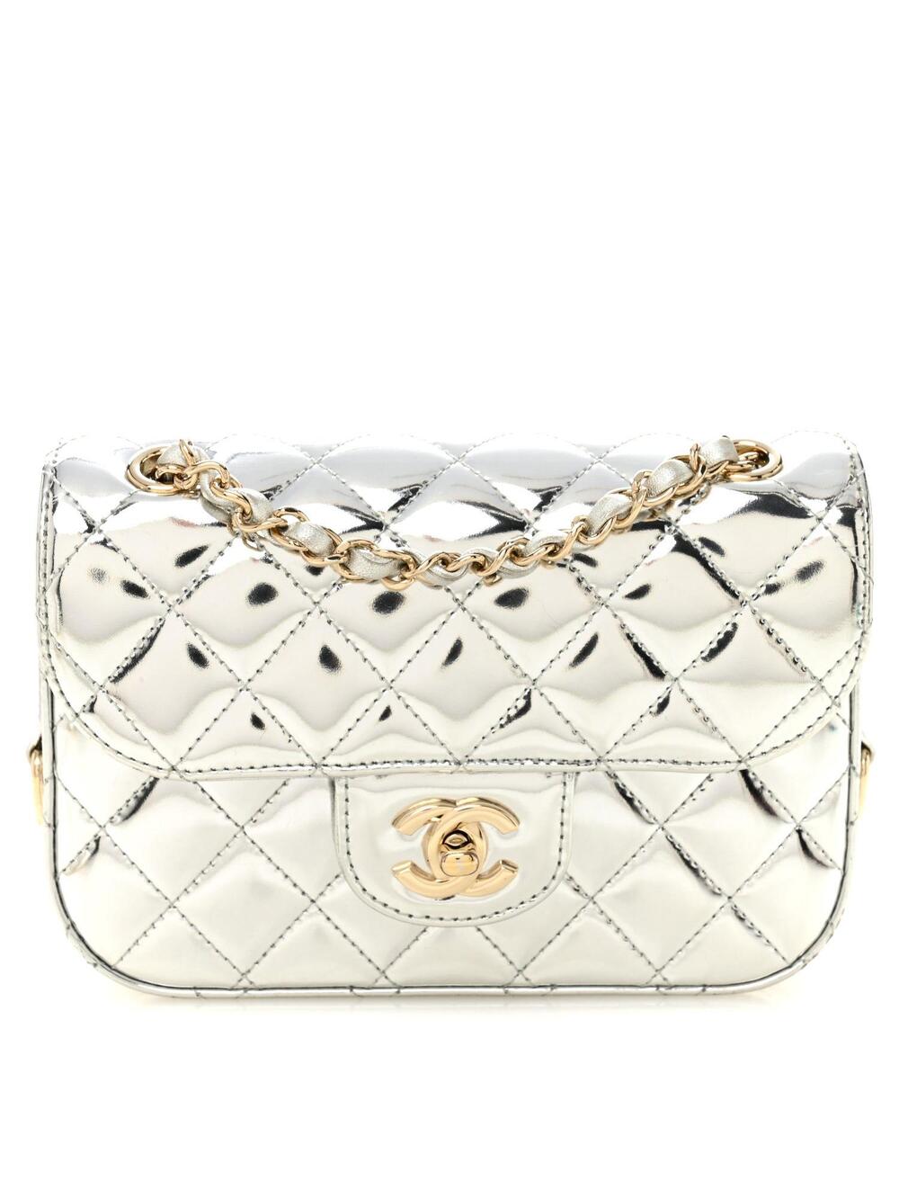 Chanel Mirror Calfskin Metallic Quilted #371902C61B